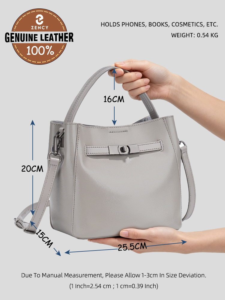 Bolso de Mano Zency 100% Cuero - Women Bags 2026 Trends reseña y precio