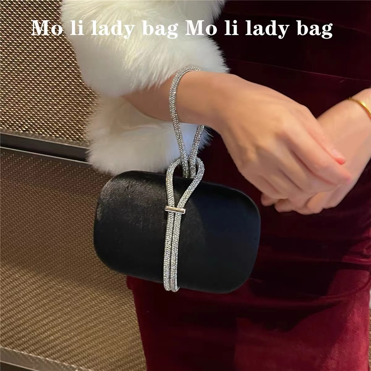 Bolso cuadrado de terciopelo d - Women Bags On Sale reseña y precio