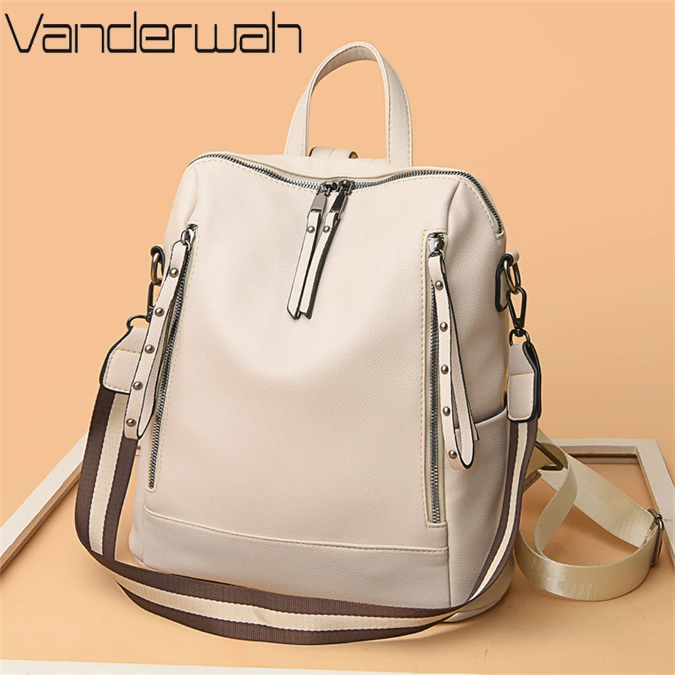 Mochila De cuero suave para es - Women'S Young Bags reseña y precio