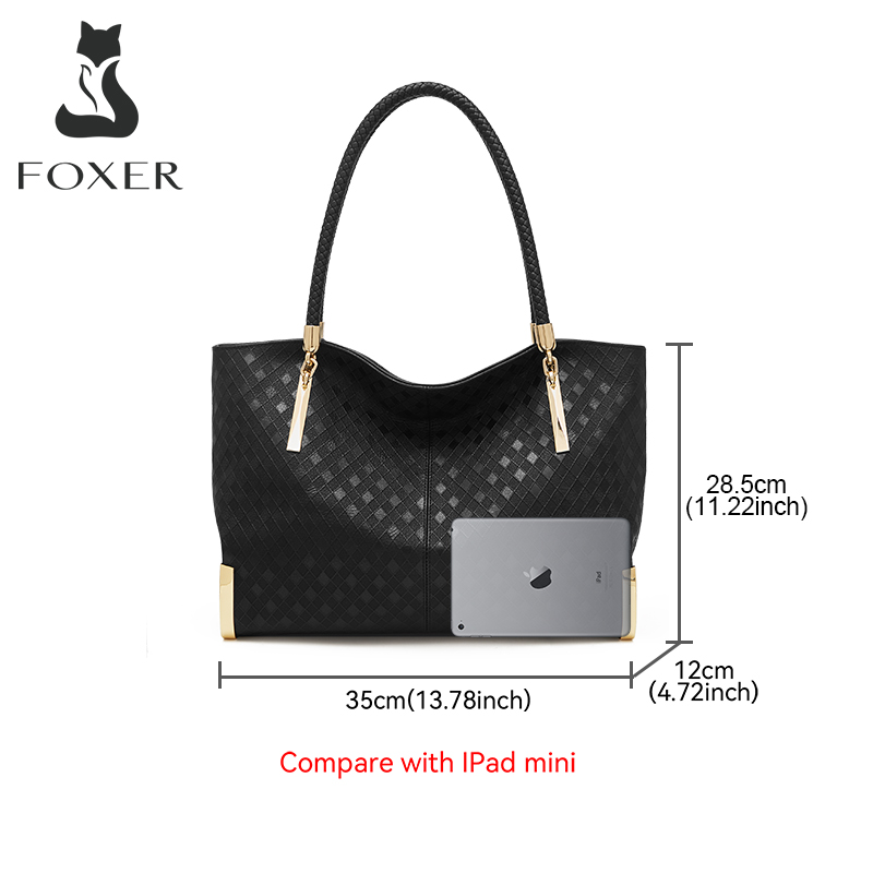 FOXER-Bolso de mano de cuero g - Women Bags On Sale reseña y precio