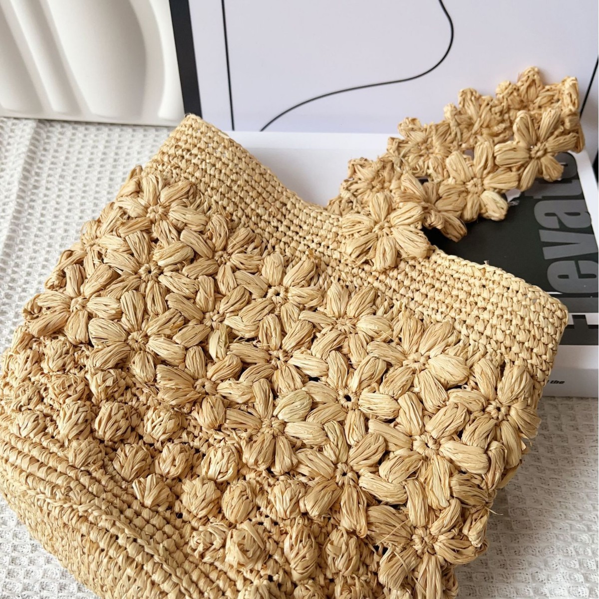 Bolso de Rafia Tejido a Mano p - Women'S Raffia Bags reseña y precio